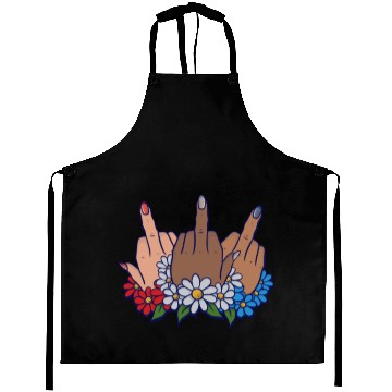 Discover middle finger bouquet Aprons