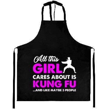 Discover Kung Fu Girl Aprons