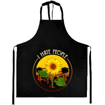 Discover I hate people Sunflower Vintage Lover Funny Hippie Aprons