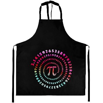 Discover Pi Spiral Novelty Aprons for Pi Day