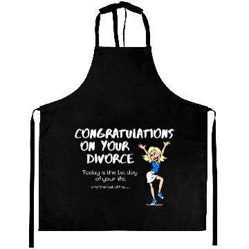 Discover Congratulations on Your Divorce - White Aprons