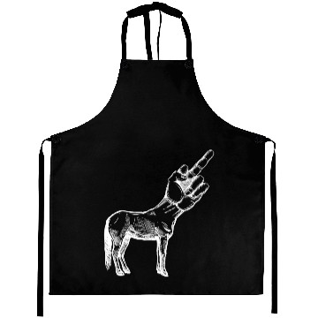 Discover Unicorn Middle Finger Original Nerd Aprons