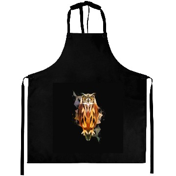 Discover Owl Low-Poly-Style Aprons
