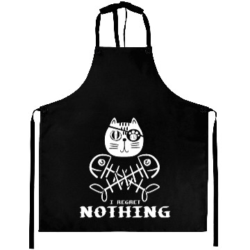 Discover Jolly Roger Kitten Crossbones Pirate Cat Aprons