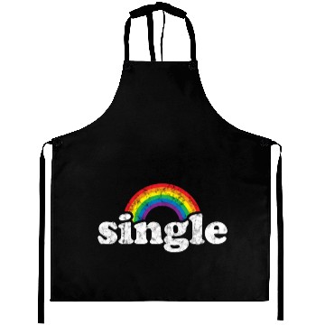 Discover Single Gay Pride Retro Rainbow for Guys Lesbians Aprons