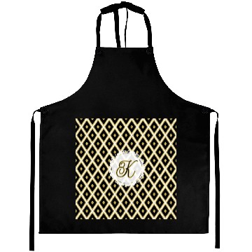 Discover Black and Gold "K" Aprons
