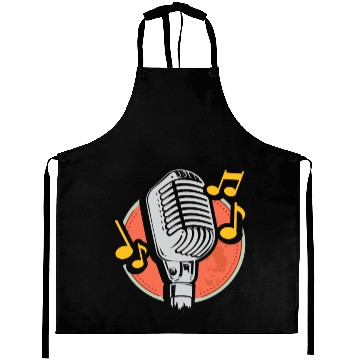 Discover Retro Micro microphone Old School Microphone Aprons
