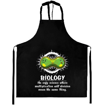 Discover Biology Science Multiplication Funny Joke Aprons