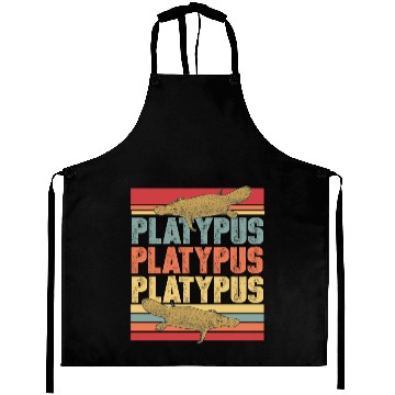 Discover Platypus animal Australia river gift Aprons