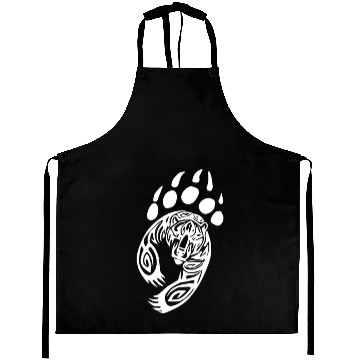 Discover Bear Paw Tribal Grizzly Black Papa Momma Aprons