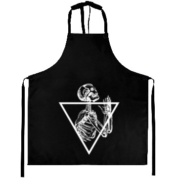 Discover Praying Skeleton, Tattoo Art. Aprons