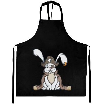 Discover Pirate bunny easter rabbit gift easter egg kid Aprons