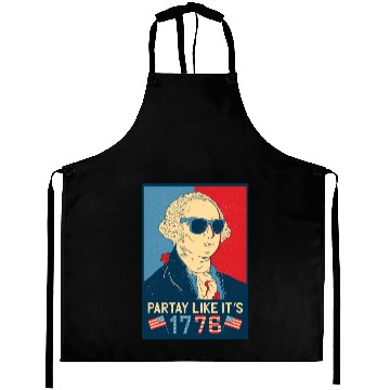 Discover Crazy George Washington Merica Aprons