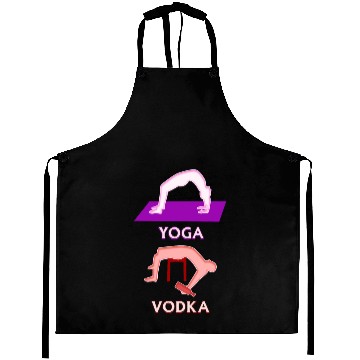 Discover Yoga Vodka Funny Boozer Drinking Game Aprons