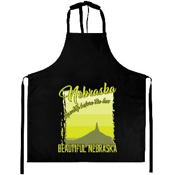 Discover Nebraska state gift Aprons