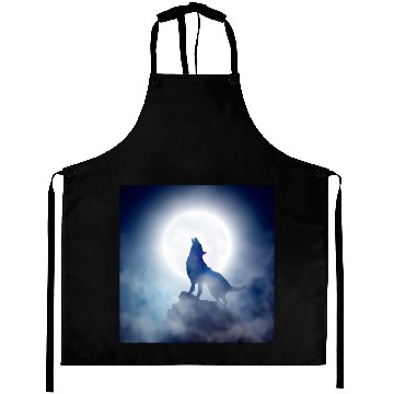 Discover Howling Wolf Mug Aprons