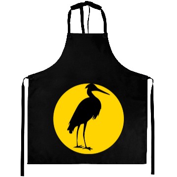 Discover heron and moon Aprons