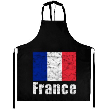 Discover France French Flag Vintage Aprons