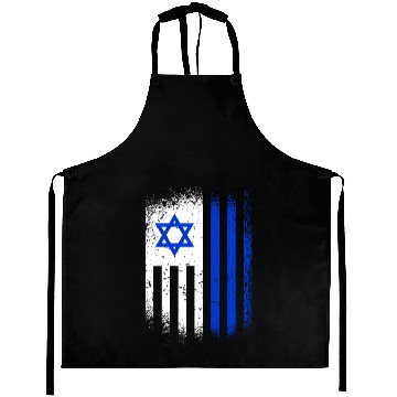 Discover Israel Flags Design / Jerusalem Haifa Tel-Aviv Aprons