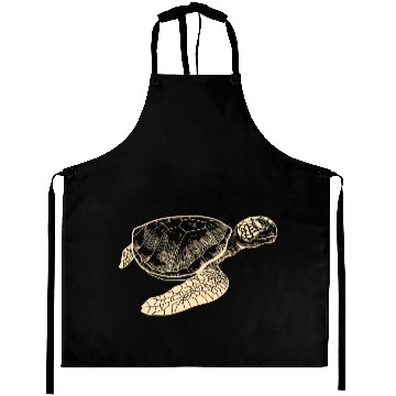 Discover seaturtle - Sea turtle Graphic Picture Aprons