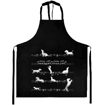 Discover Dachshund Music Aprons