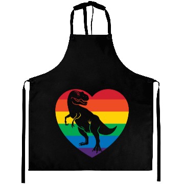 Discover Rainbow Dinosaur T-Rex Aprons