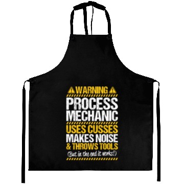 Discover Process Mechanic Process Engineering Gift Present Aprons