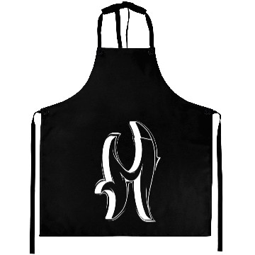 Discover M Graffiti letters initial alphabet gift Aprons