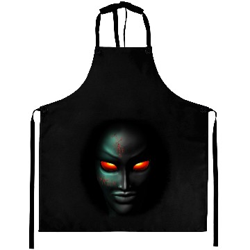 Discover Zombie ghost creepy portr Aprons
