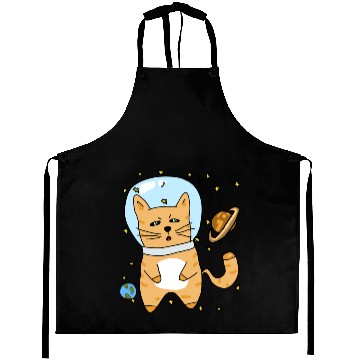 Discover Space Cat Aprons