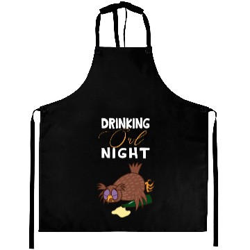 Discover Drinking owl night Aprons