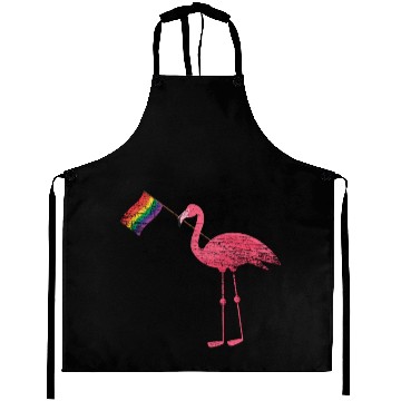 Discover Flamingo Rainbow Aprons