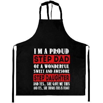 Discover Funny Step Dad Aprons Fathers Day Gift Step Daughte