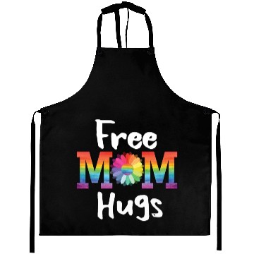 Discover Free Mom Hugs Daisy Flower LGBT Pride Parades Gift Aprons