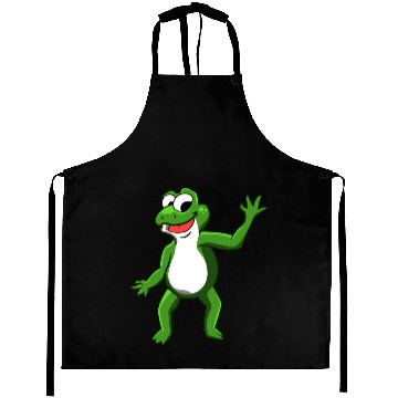 Discover FUNNY DANCING FROG TOAD LURCH GIFT Aprons