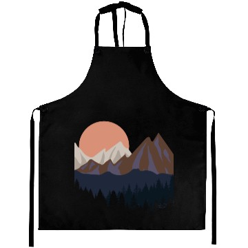 Discover Mountains Aprons, Hiking, Camping Gift