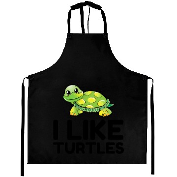 Discover I Like Turtles Aprons
