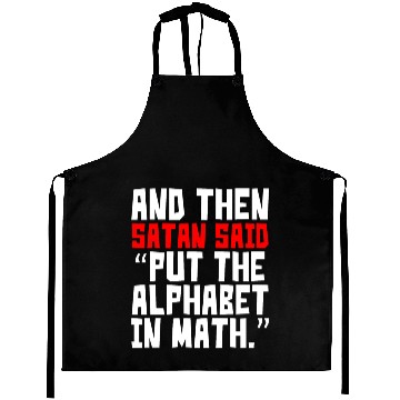 Discover Math Alphabet Humor Aprons
