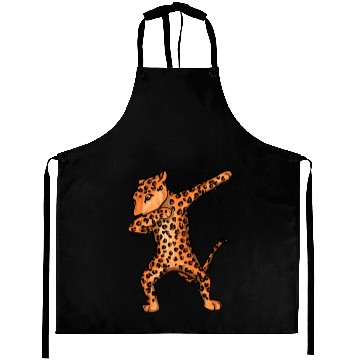 Discover Dabbing Jaguar Leopard Dab Dance Aprons