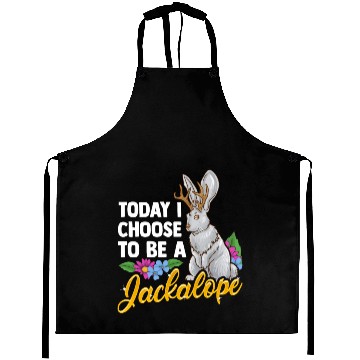 Discover Funny Jackalope Design Aprons