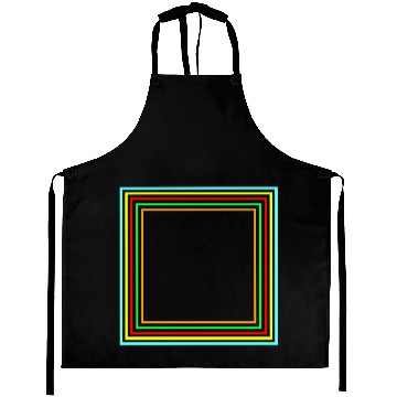 Discover Geometric Square Colorful Design Aprons