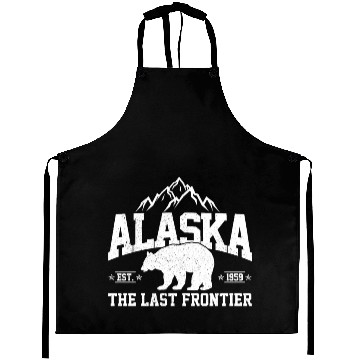 Discover Alaska - The Last Frontier Grizzly Bear Souvenir Aprons