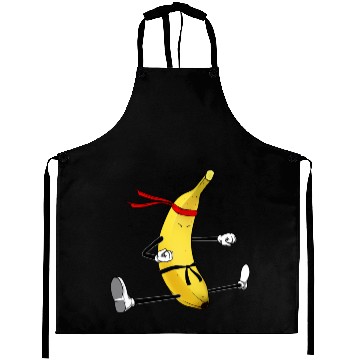 Discover Banana Split Funny Yellow Ripen Fruit Aprons