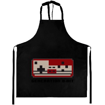 Discover Generation 8 bit Controller Gamepad Videogames Aprons