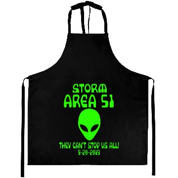 Discover Storm Area 51 they cant stop us all Memes alien Aprons