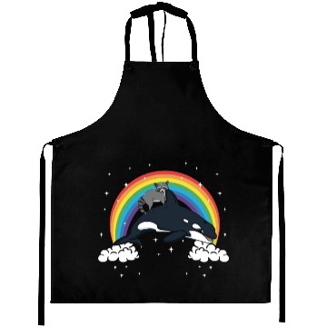 Discover Raccoon Trash Panda Funny Orca Killer Whale Gift Aprons