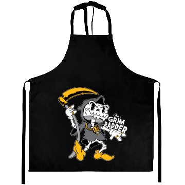 Discover The grim reaper Aprons funny the grim rapper