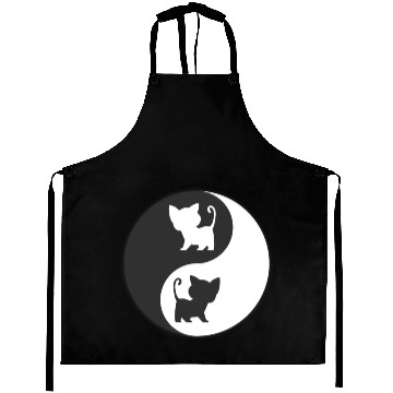 Discover Cat Ying Yang Aprons