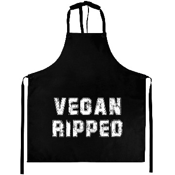 Discover Vegan Ripped - 100% Plant Based Diet Aprons