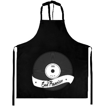 Discover San Francisco Vinyl Aprons with Vinyl record